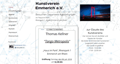 Desktop Screenshot of kunstverein-emmerich.de